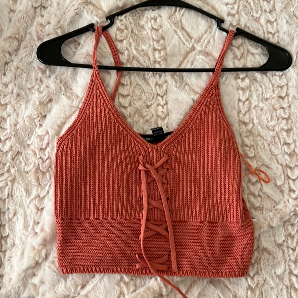 Pink crop top